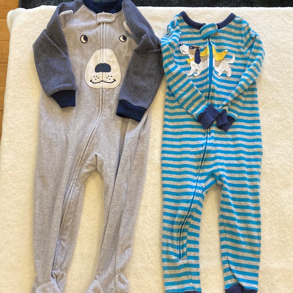 2, 18 month footies